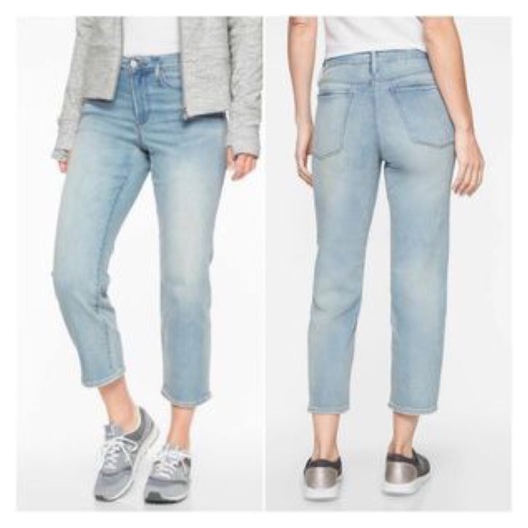 slim straight crop jeans